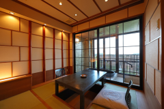 【温泉】露天風呂付洋風和室（３０㎡／開閉式露天／3F）