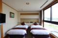 【温泉】露天風呂付バリアフリー和洋室（海に１番近い／和室＋洋間／角部屋／EV近く／３F）