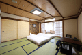 【温泉】ファミリー露天風呂付客室（１２畳和室／開閉式露天／角部屋／４F）