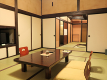 離れ客室Aタイプ
10帖の本間と囲炉裏の間の2間タイプです
専用囲炉裏で炭火をおこし楽しめます 離れ客室Aタイプ
10帖の本間と囲炉裏の間の2間タイプです
専用囲炉裏で炭火をおこし楽しめます