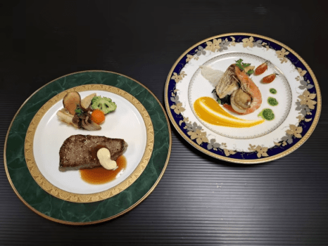 *旬の食材を使用した和洋折衷会席