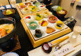 田中屋の朝食（一例）　※ほうとう鍋＆湯葉屋さんの豆乳付き