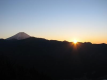 身延山からの初日の出