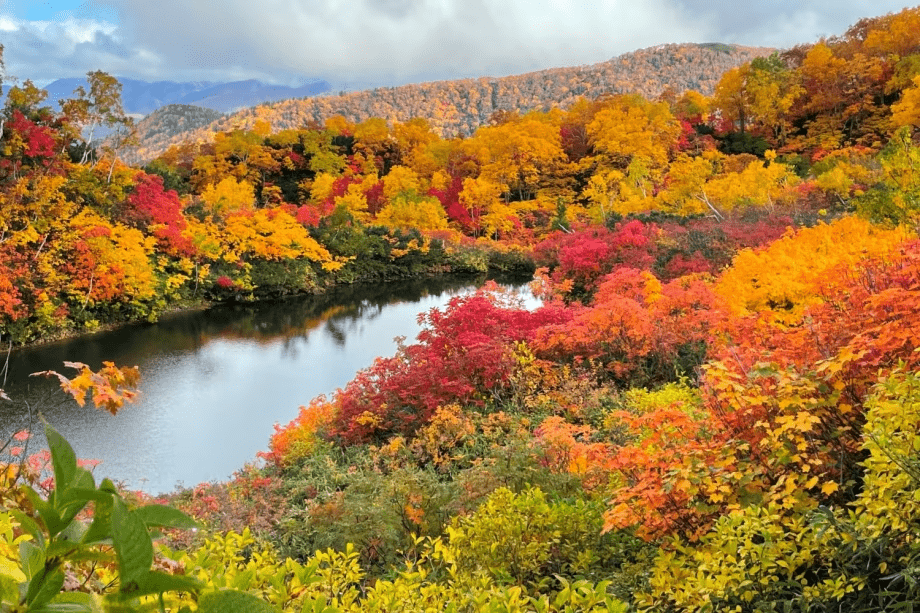 層雲峡の紅葉は日本一早くて美しい！