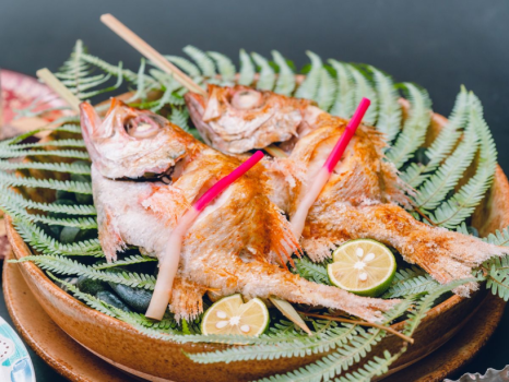 大サイズのどぐろ塩焼き（※画像は２名盛り）