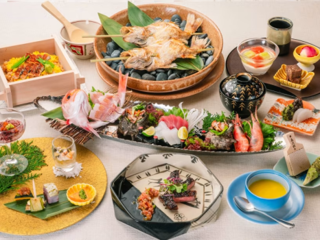 「島根和牛」と「のどぐろ」を使用した長生閣 贅沢会席～（※写真はイメージです）