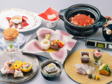 【冬】人気アメニティ付き女子旅プラン☆「冬の特選スイーツ」「鮭といくらの土鍋ご飯」付き特別会席（※画像はイメージです）