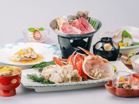 <冬の創作会席×ズワイ蟹1杯付き>人気の別注料理“茹でズワイ蟹”をセットにした冬の欲張りプラン(※画像はイメージです) <冬の創作会席×ズワイ蟹1杯付き>人気の別注料理“茹でズワイ蟹”をセットにした冬の欲張りプラン(※画像はイメージです)
