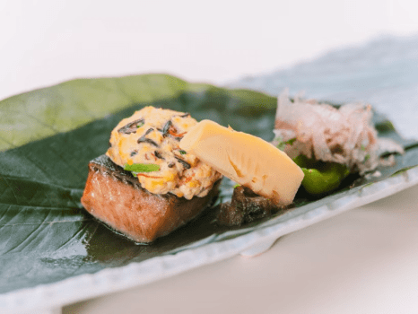 銀鱈味噌幽庵焼き　野菜味噌