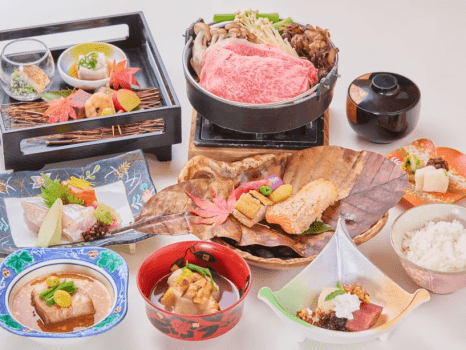 【秋】島根和牛鋤鍋や秋鮭味噌ゆう庵焼き他☆秋の創作会席プラン