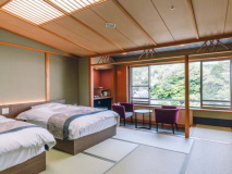 ＜禁煙＞プレミアム和ベッド12.5畳 ～Garden View～