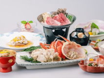 <冬の創作会席×ズワイ蟹1杯付き>人気の別注料理“茹でズワイ蟹”をセットにした冬の欲張りプラン(※画像はイメージです) <冬の創作会席×ズワイ蟹1杯付き>人気の別注料理“茹でズワイ蟹”をセットにした冬の欲張りプラン(※画像はイメージです)