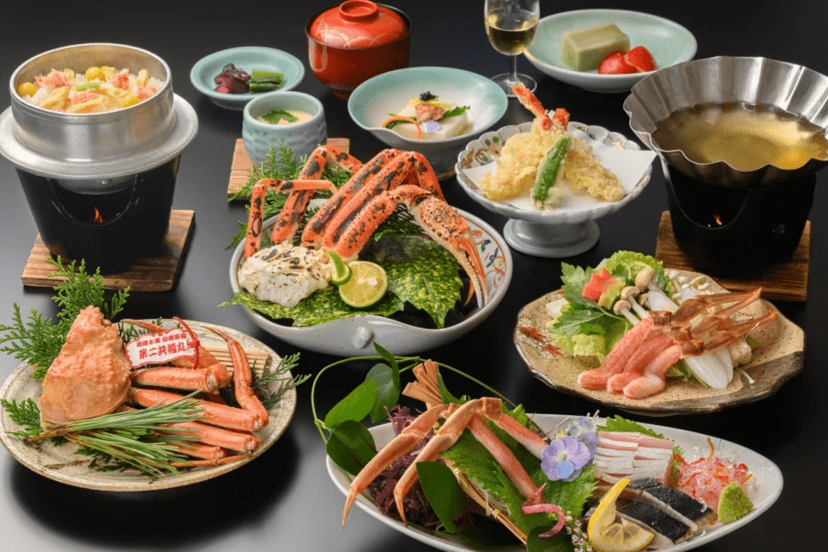 *【タグ付き活松葉蟹会席】タグ付き松葉蟹を贅沢に。茹で・焼き・蟹しゃぶなど蟹尽くし *【タグ付き活松葉蟹会席】タグ付き松葉蟹を贅沢に。茹で・焼き・蟹しゃぶなど蟹尽くし