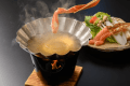 *【タグ付き活松葉蟹会席】かにしゃぶ一例 *【タグ付き活松葉蟹会席】かにしゃぶ一例