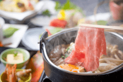 【日帰りランチ】松茸と大和牛のすき焼<食べ放題> 【日帰りランチ】松茸と大和牛のすき焼<食べ放題>