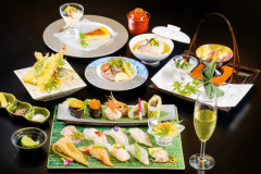 ～Enjoying Sushi and Tempura～ (The photo is for illustrative purposes only.)