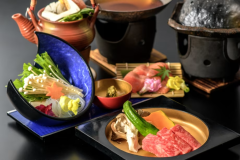 近江牛ステーキ＆自家菜園の山椒鍋、松茸土瓶蒸しを楽しむ秋のグルメ会席（イメージ）