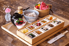 Day trip lunch - Enjoy a special Japanese lunch at a cafe with a spectacular view of Lake Biwa - [Lake View Beef Steamed in a Bamboo Steamer Lunch]