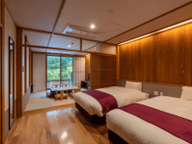 【禁煙】檜風呂付和洋室