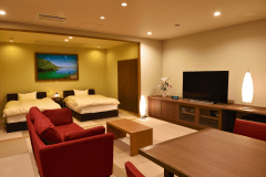 西館オーシャンビュー庭園温泉風呂付　半露天で風を感じて