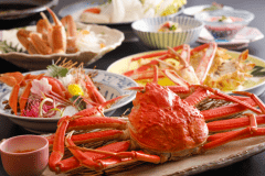【冬・当館人気No.1】特選カニフルコース◆ゆでズワイガニ丸々１杯付き◆カニ２杯相当でボリューム満点！