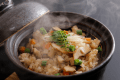 ご飯は釜炊き　真蛸めし