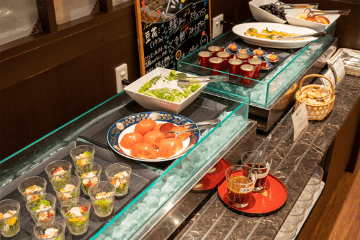 夕食　ビュッフェのお料理例
