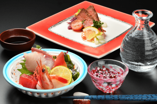 コース感覚ビュッフェ　冷たい料理と日本酒