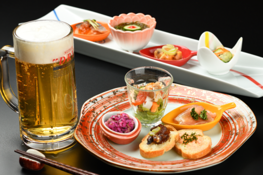 コース感覚ビュッフェ　前菜とビール