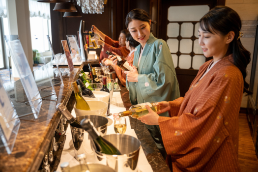 ビュッフェコーナー一例　お好きなお料理をお好きなだけどうぞ！