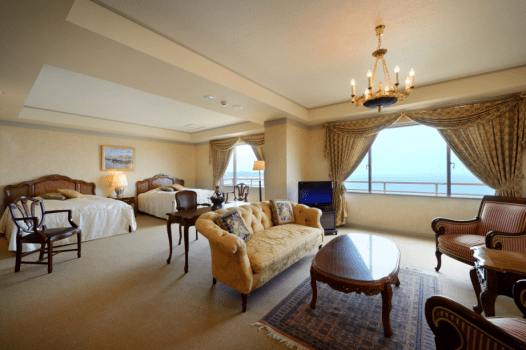 [Non-Smoking] ☆Top Floor☆ Special Western-Style Room with Panoramic Sea of Japan View