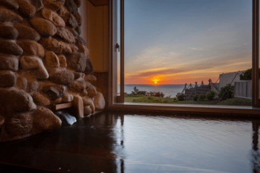 貸切風呂「浦島」(7月上旬頃の様子)