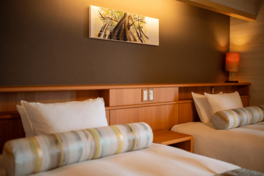 [Non-Smoking] Oceanfront Japanese-Style Room with Sea of Japan View [Premium Twin Beds]