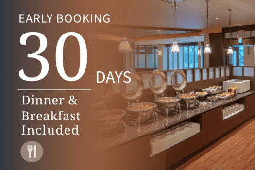 【Early Booking 30｜Save 5%】1 Night with Dinner & Breakfast &ndash; Aomori Original Buffet &ndash; All-Inclusive Stay