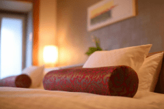 3つのこだわりのコンセプトのお部屋「夕やけこやけ」(海側和室ツインベッド）