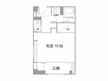 日本海を一望できる☆海側和室(バス・トイレ付)　部屋間取図一例