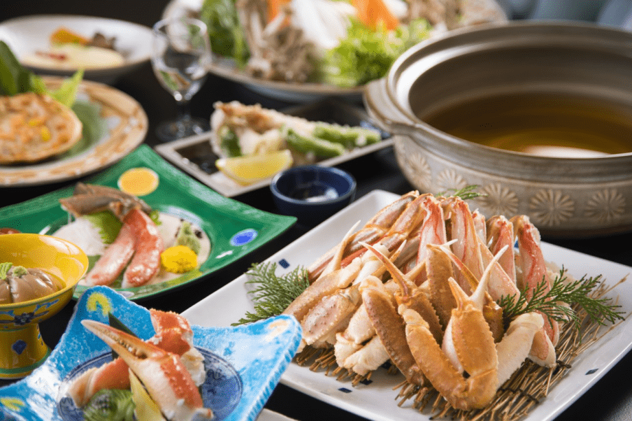 蟹会席イメージ(鍋用の蟹は3人分です) 蟹会席イメージ(鍋用の蟹は3人分です)