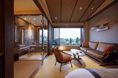 【禁煙】ビューバス和室ツイン「あかがね」【町側】