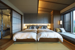 【禁煙】和室ツイン「ぎんねず」【町側】