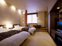 【禁煙】和室ツイン「あさぎ」タイプ【町側】