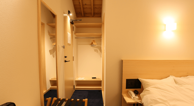 【木のホテル】ゆったりシングル （1室2名様まで) ※禁煙