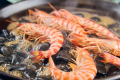 夕食一例（車海老）