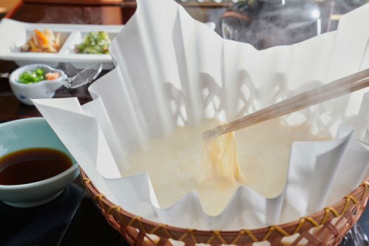 【一泊朝食付】引き上げ湯葉の体にやさしい朝ごはん