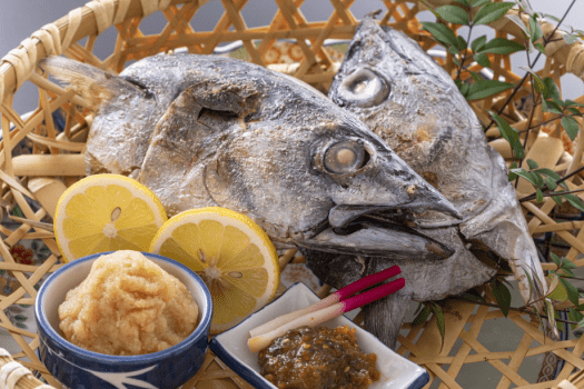 「土佐豪快仕立て」　鰹ビンタ焼き