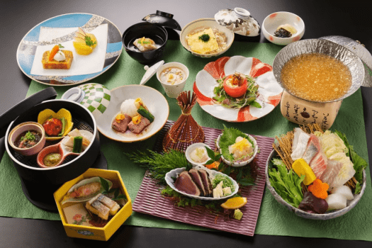 「土佐旬景冬会席～仁淀川・高幡の恵み編～」九石大敷の地魚や地物伊勢海老など厳選食材を堪能できる和会席