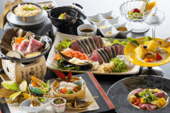 【旬彩物語／花野コース】鰹の藁焼きタタキ味比べ！洋食シェフが作る四万十牛ローストなど和洋どちらも堪能