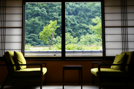 【なでしこ】木々の緑に癒されます。