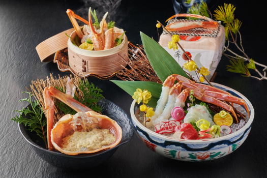 活松葉蟹会席