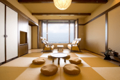 和洋室「やまぶき」の和室。古民家風の造りが懐かしく、心やすらぐ客室で大切な人たちと語らう時間 和洋室「やまぶき」の和室。古民家風の造りが懐かしく、心やすらぐ客室で大切な人たちと語らう時間