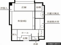 新館-彩心-◆露天風呂付和室◆客室間取り図 新館-彩心-◆露天風呂付和室◆客室間取り図